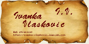 Ivanka Vlašković vizit kartica